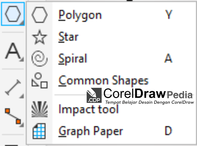 Tutorial cara membuat dan menggunakan Objek Draw (Lingkaran, persegi, polygon) di Coreldraw