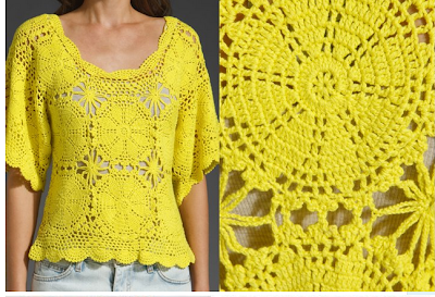 blusas tejidas crochet patrones gratis