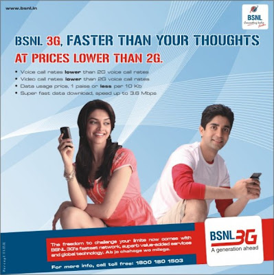 Deepika Padukone BSNL 3G ad Photos