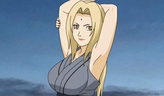 7 Karakter Wanita Terseksi di Anime yang Tidak Kalah Menonjol dari Karakter Utama #1 - Tsunade Senju (Naruto)
