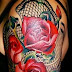 3 Roses Beautiful Flowers Tattoo For Women