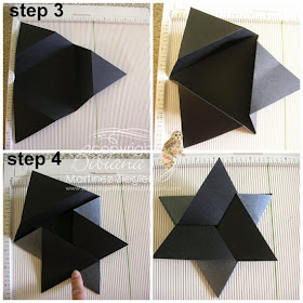 Triangle star card step by step 3-4