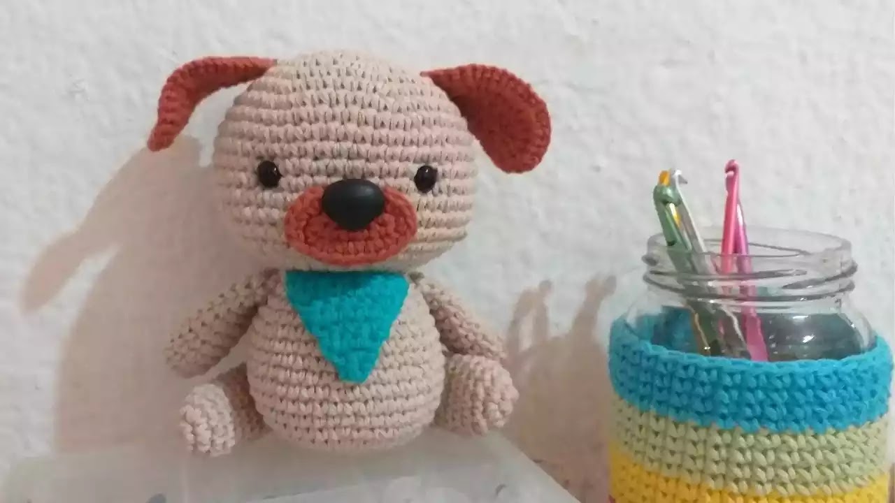 COMO TEJER DIVERTIDO TUTORIAL  de Perro Pug a Crochet