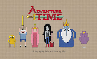 Adventure Time - With Logo - Cross Stitch PDF Pattern Download