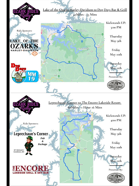 Ozark Rides Rally Guided Rides Maps Lake of the Ozarks