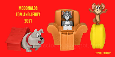 McDonalds Tom and Jerry Happy Meal Toys 2021 Australia and New Zealand Promotion of 12 Toys