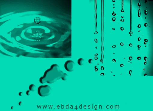 تحميل فرش ماء وقطرات ماء للفوتوشوب Water drops Photoshop Brushs Download