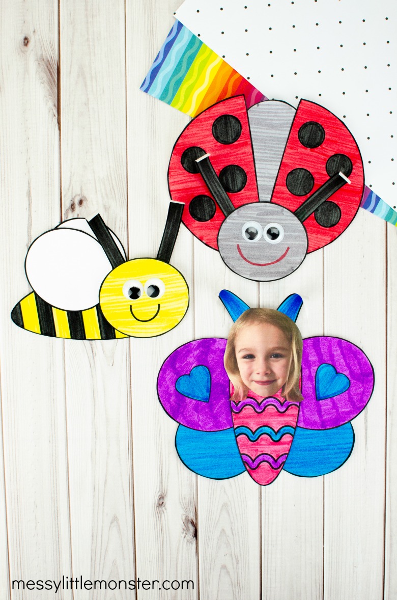 Easy bug paper craft ideas for kids
