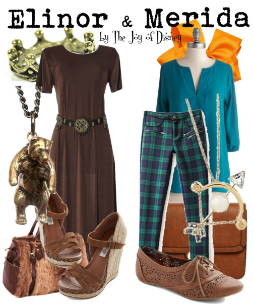 Elinor and Merida, Disney Brave Inspired Outfits