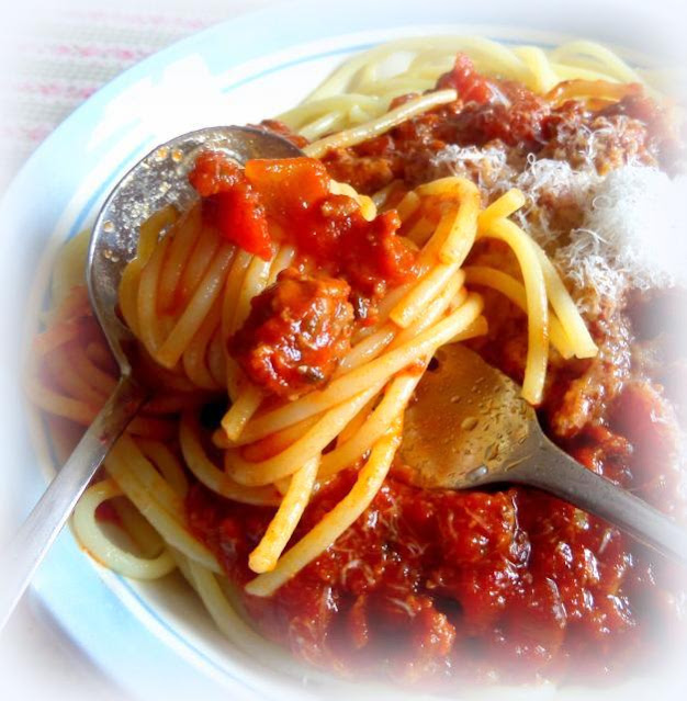 Tagliatelle with Ragu Sauce