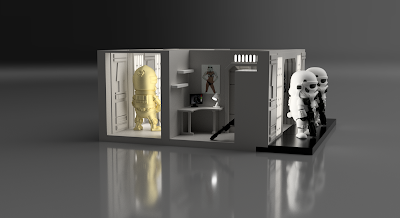 Death Star Crew Quarters Diorama - Render 2