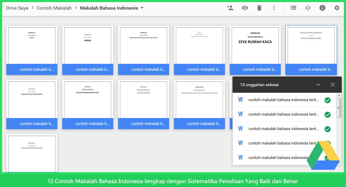 13 Contoh Makalah Bahasa Indonesia lengkap dengan 