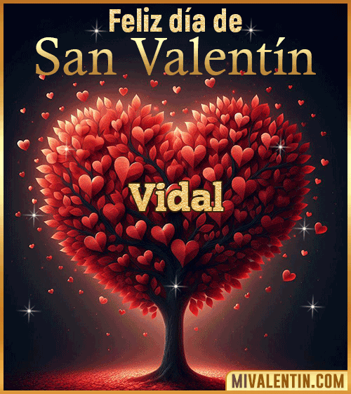 Gif feliz día de San Valentin Vidal
