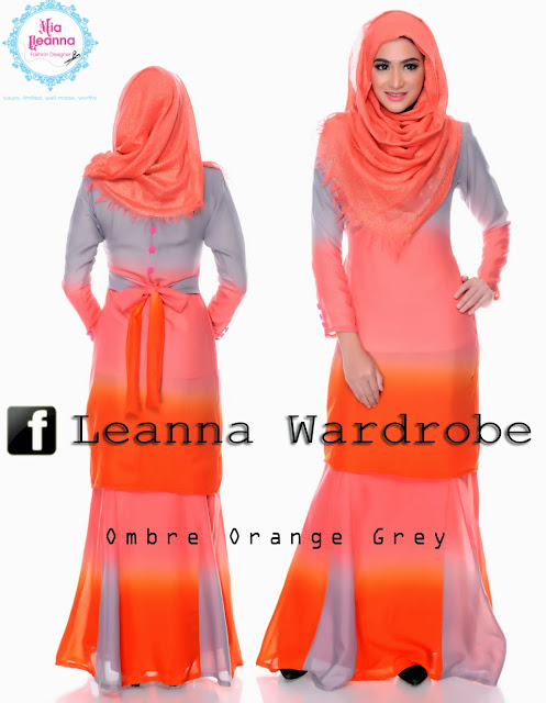 Ombre Orange Grey