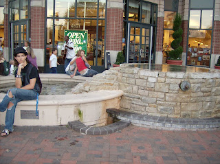 In front of Barnes & Noble at Bethesda - Sunday Evening