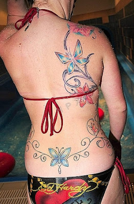Tattoo designs,butterfly tattoo design,Women tattoo - Butterfly tattoos, Maria Carey and Julia Roberts butterfly tattoo lower back,Beautiful butterfly Feminine Tattoos for you