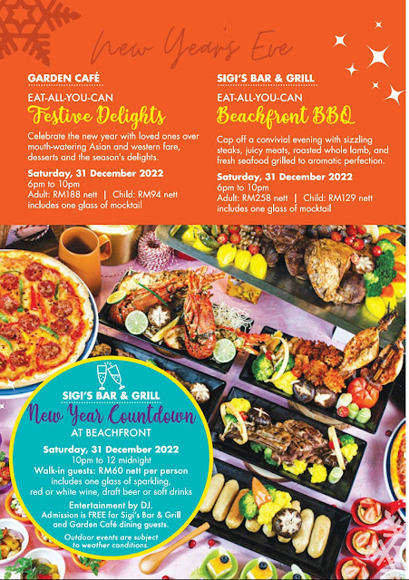 Christmas and New Year Buffet 2022 @ Golden Sands Resort, Penang