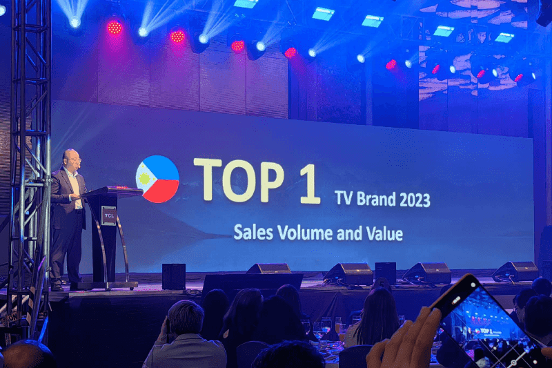 TCL number 1 TV brand Philippines April