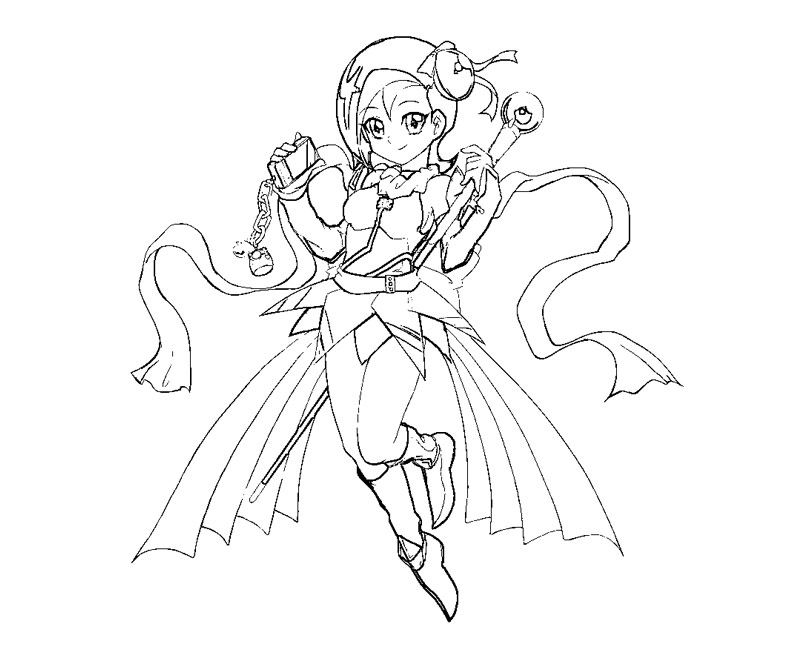 Printable Yu Gi Oh Zexal - Kotori Mizuki 2 Coloring Page title=