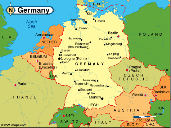 Mapa da Alemanha - ThingLink