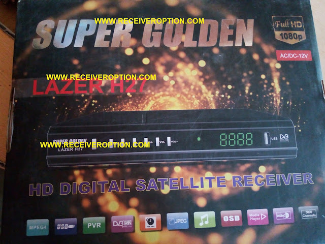 SUPER GOLDEN LAZER H27 HD RECEIVER CCCAM OPTION