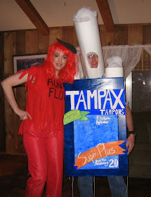 Tampons and Flow Couples Halloween Costume