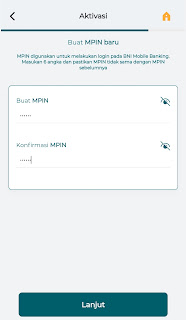 Registrasi Kode MPIN BNI Mobile