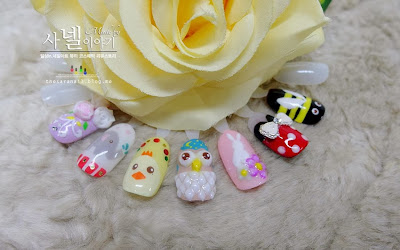 cute animal nail art