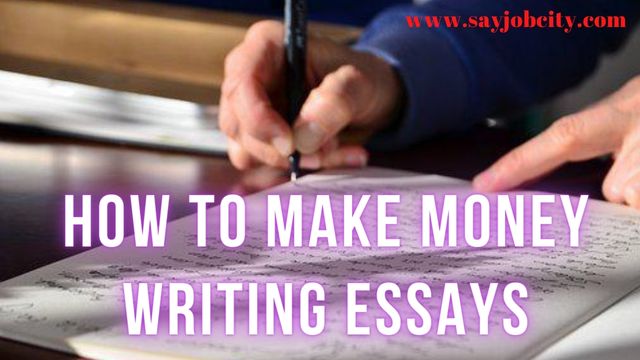 make money writing essays online