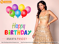 bhartiye chalchitra cinema heroine ananya pandey recent birthday anniversary pic in party wear