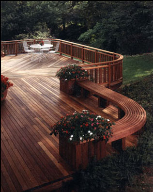 patio terraza de madera deck