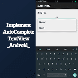Auto Complete Text view Tutorial thumbnail