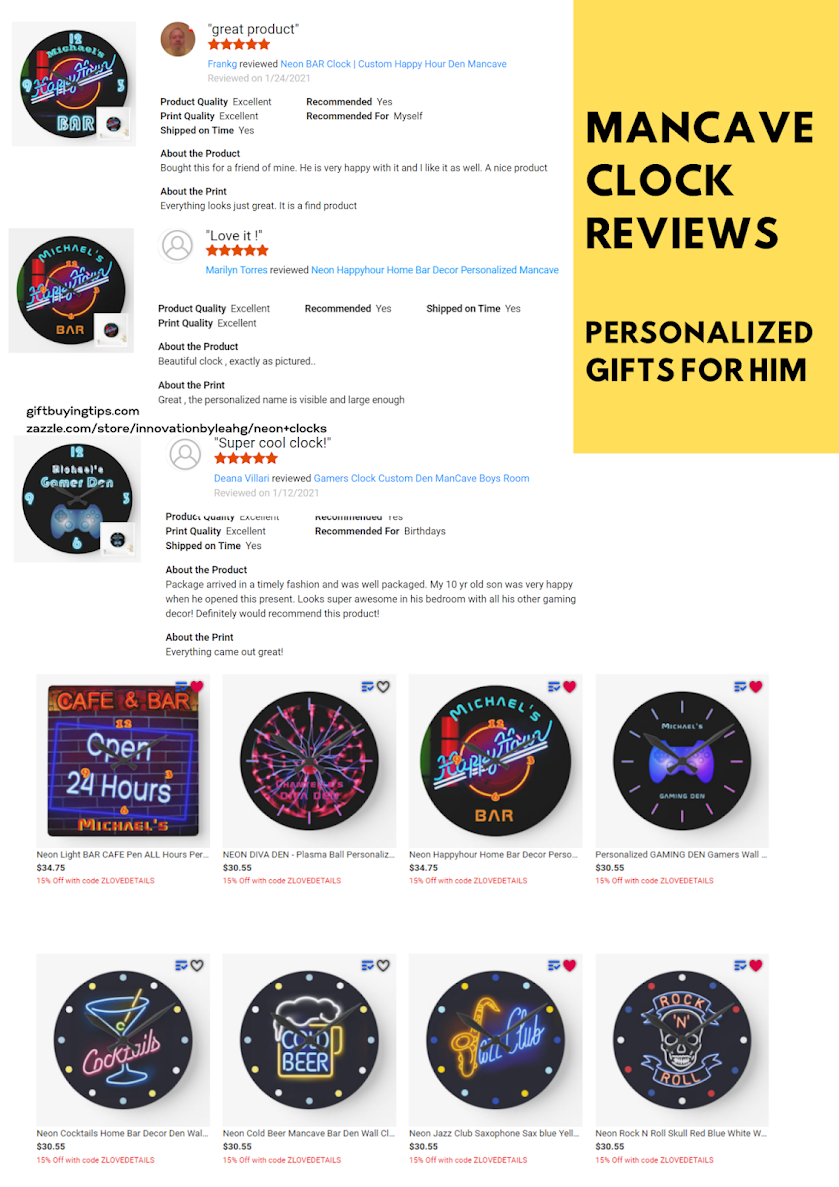 zazzle neon clock reviews