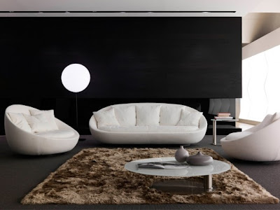 Living Rooms Decorating on Living Room Decorating With Modern Lacon Sofa Collection From Desiree