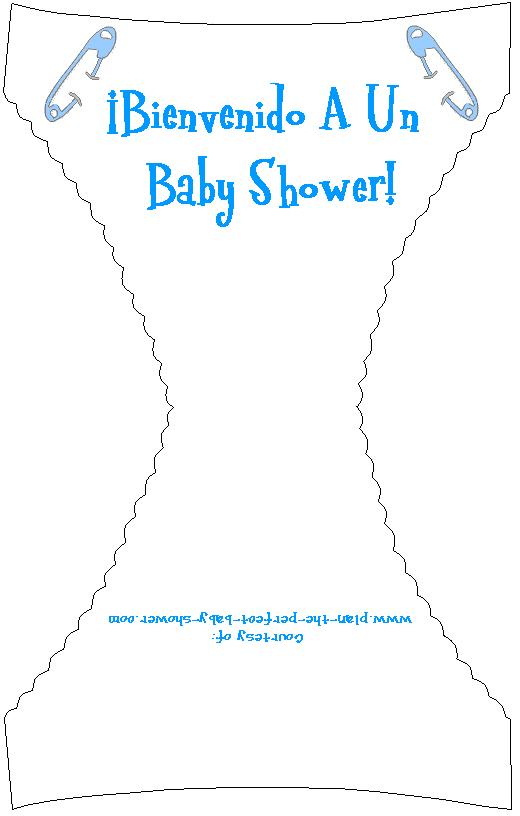 texto para invitaciones de baby shower. Invitaciones Pañal - Baby