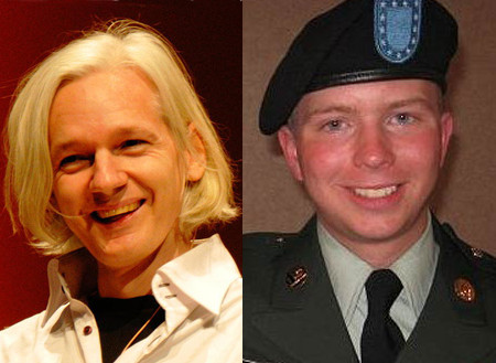 Julian Assange and Bradley Manning