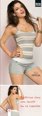 sexy enterizo escotado c-13-15