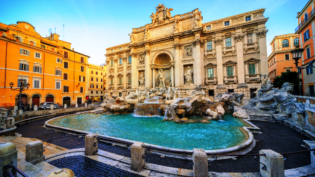 foto da Fontana di Trevi em Roma, na Itália