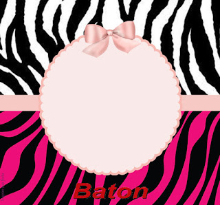 Pink, Fucsia and Zebra Free Printable Labels. 