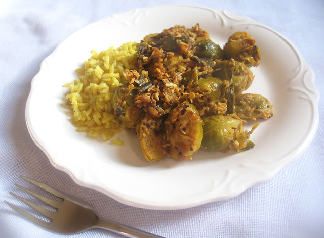 Sauteed Brussels Sprouts with Coconut