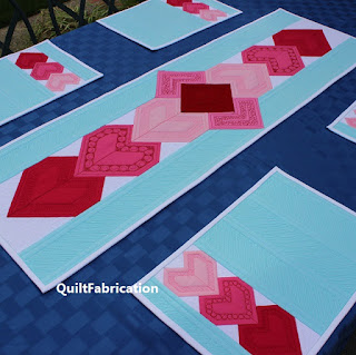 Heart-Valentine-Pink-Table-Runner-Quilt Pattern