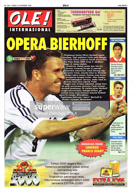 OLIVER BIERHOFF OF DEUTCHLAND GERMANY VS TURKEY