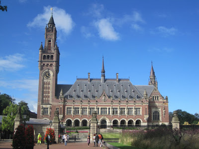 Peace palace in the Hague