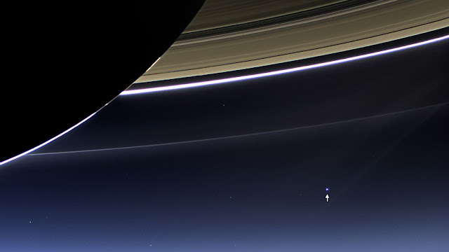 Foto da Terra vista do espaço distante
