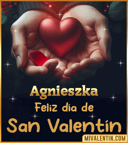 Gif de feliz día de San Valentin Agnieszka