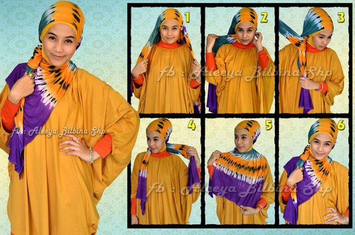 Tutorial Berhijab Modern Terbaru 2013: Cara Memakai Cotton 