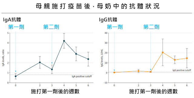 母親施打新冠疫苗後，抗體會在母乳中