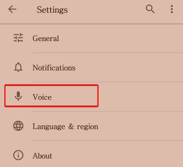 click voice button