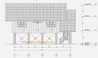 แบบบ้านปฏิทินตราช้าง บ้านไม้ยกพื้น 3ห้องนอน 1ห้องน้ำ พ.ศ 2556 [3]