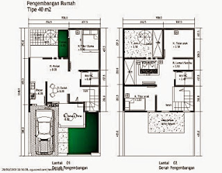 50 Contoh Gambar Denah  Rumah  Minimalis Rumah  Minimalis